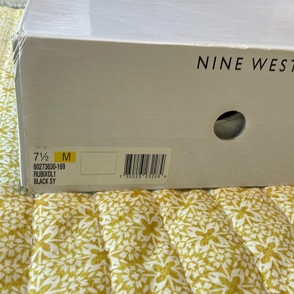Black Nine West Leather Boots